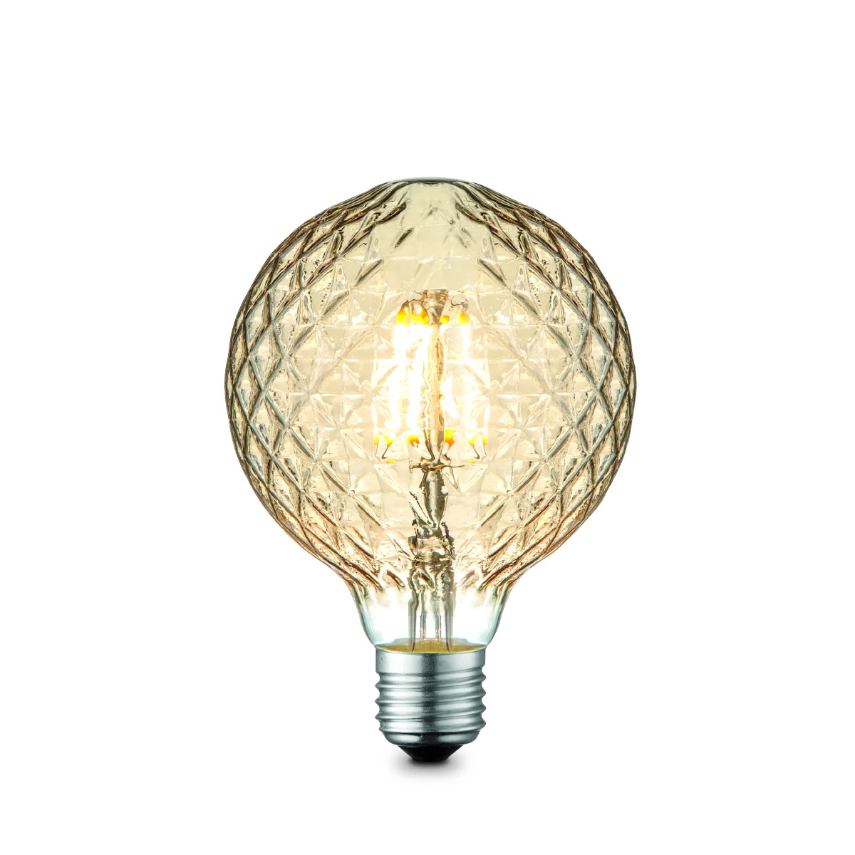 LED LEUCHTMITTEL GLAS AMBER, 1XE27 LED