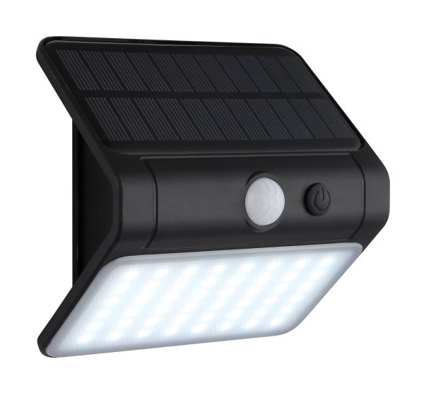 SOLARLEUCHTE KUNSTSTOFF SCHWARZ MATT, 1XLED