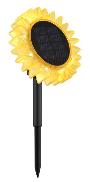 SOLARLEUCHTE KUNSTSTOFF SCHWARZ MATT, 8XLED